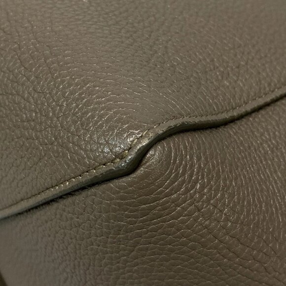 Auth CELINE Cabas Phantom Small With Belt - Gray Beige Soft grained calfskin - Picture 6 of 15